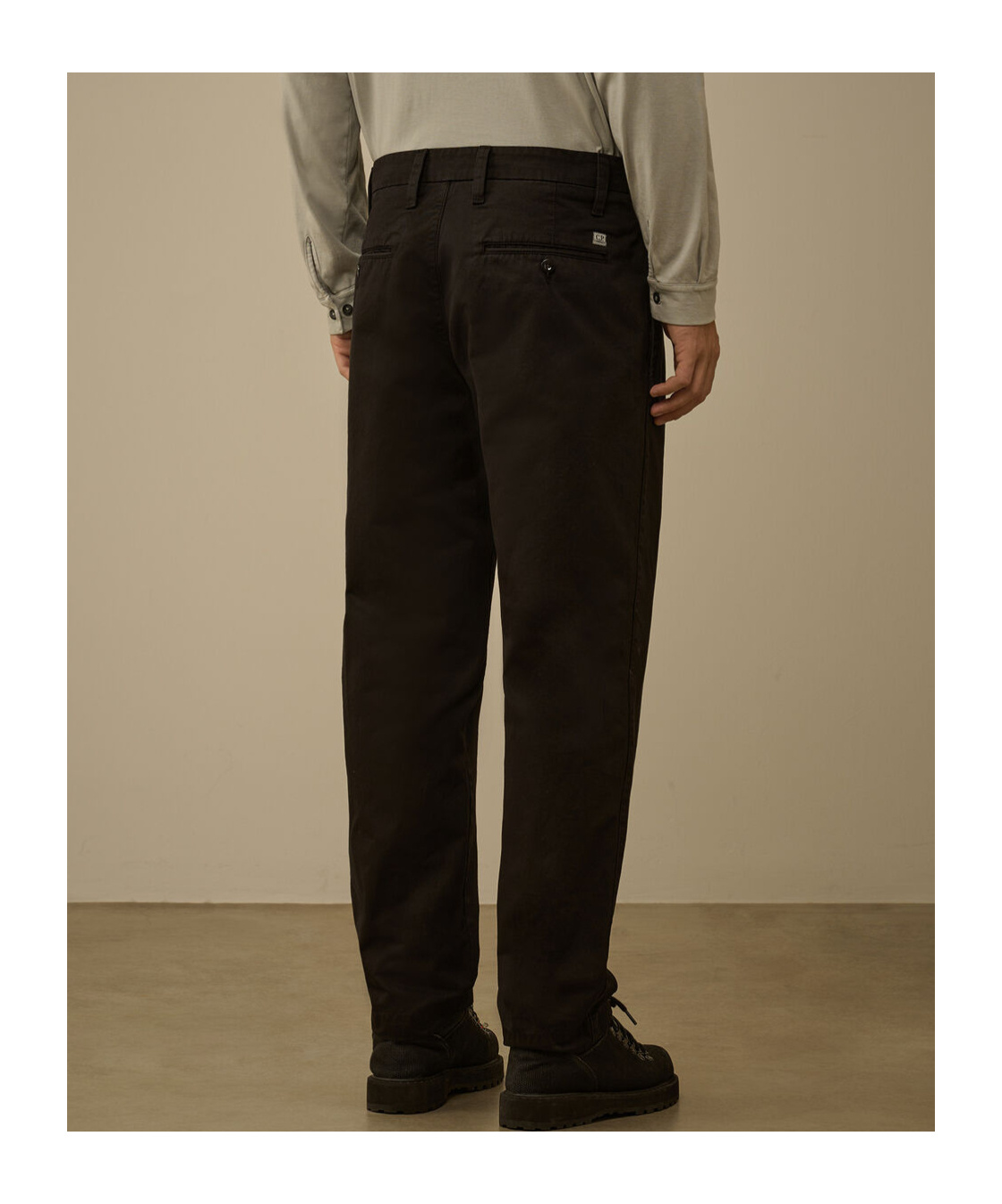 C.p. Company Cotton Gabardine Loose Chino Pants In Brown