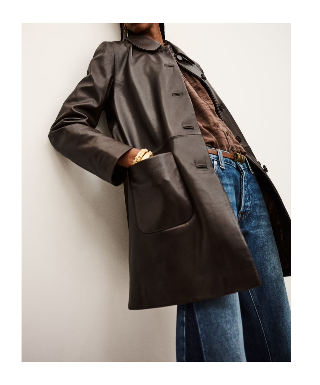 Bash Single-breasted Coat In Black