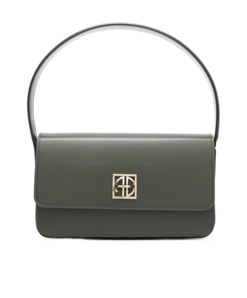 Shop Anine Bing Elly Shoulder Bag In Black