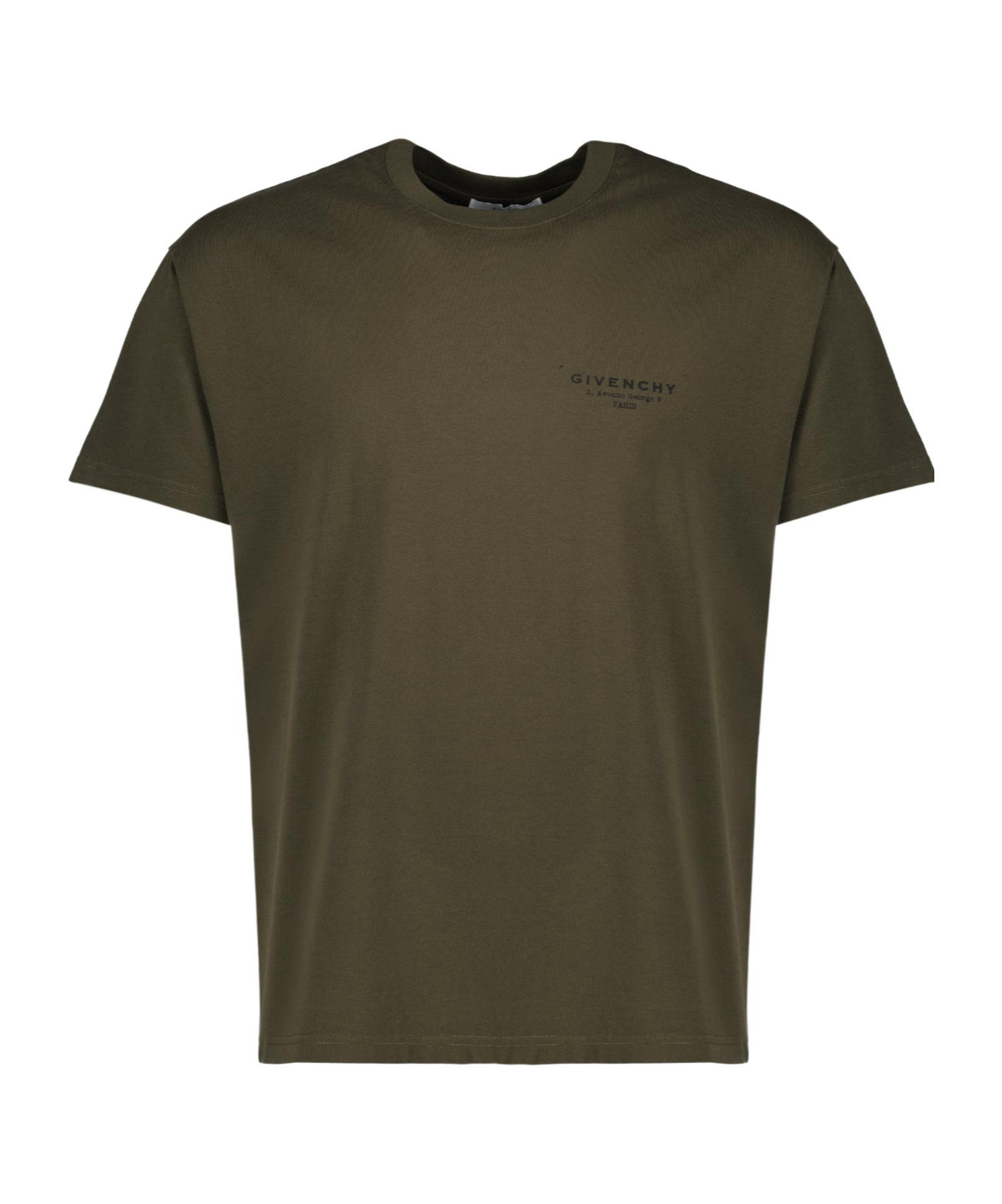 Givenchy Cotton T-shirt With Stamp Print Clothing In Gray