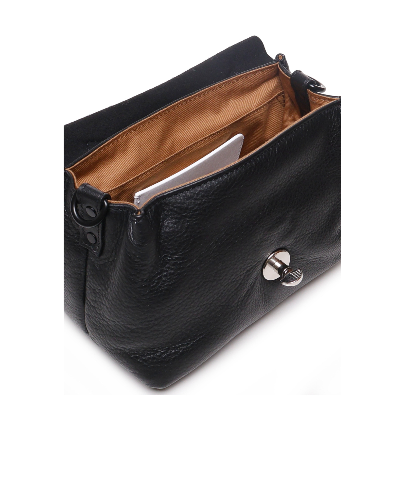 Zanellato Flip-top Shoulder Bag In Black