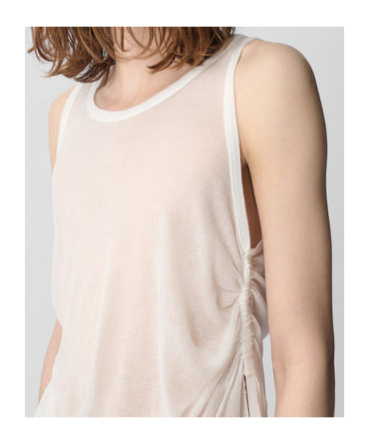 Shop Ann Demeulemeester Boris Pleated Short Vest In Natural White