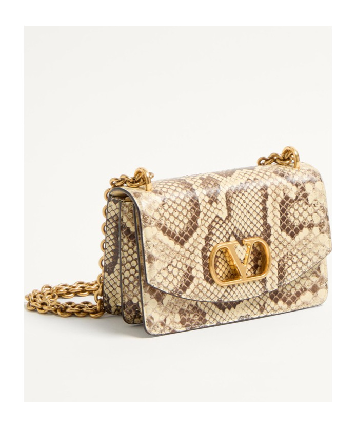 Valentino Pattern Shoulder Bag In Nude