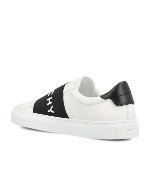 Givenchy Urban Street Sneakers In Leather With Elastic Band In White