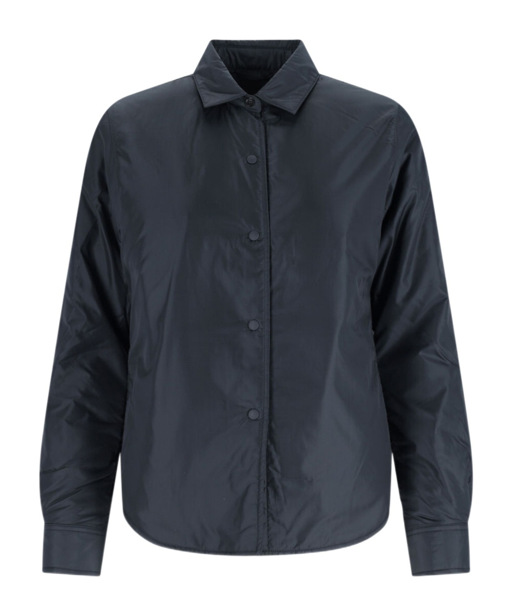 Aspesi Collared Jacket With Button Cuffs And Pockets In Blue