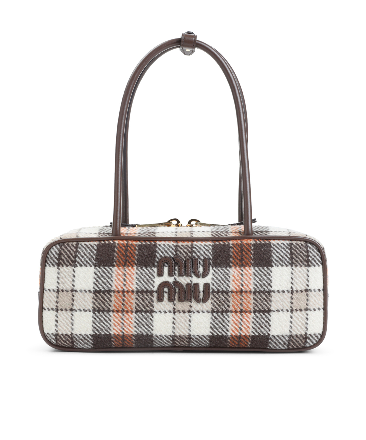 Miu Miu Logo Tote Bag In White