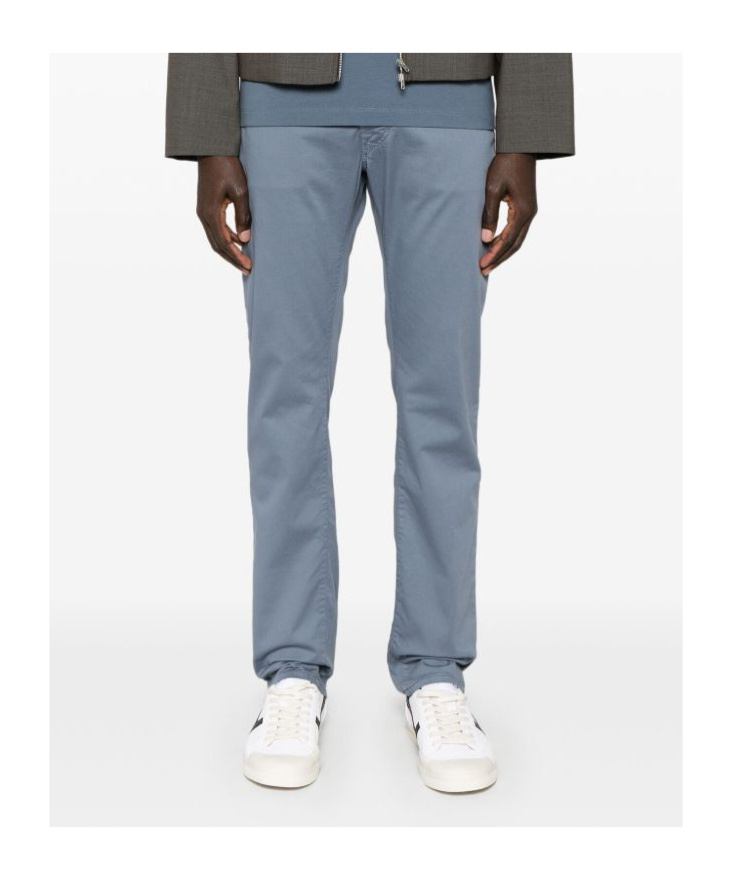 Jacob Cohen Belt-loop Casual Pants In Gray