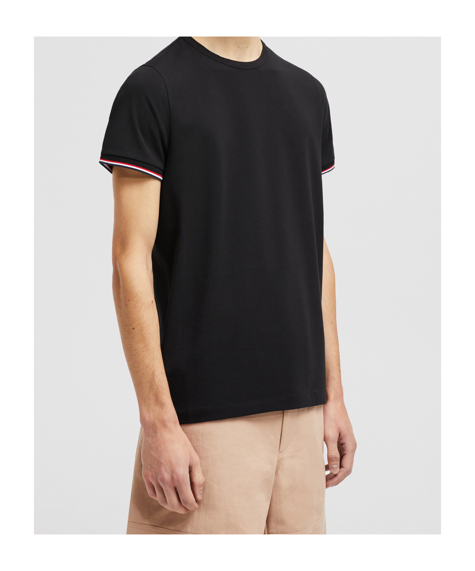 Moncler Short-sleeved T-shirt In Black