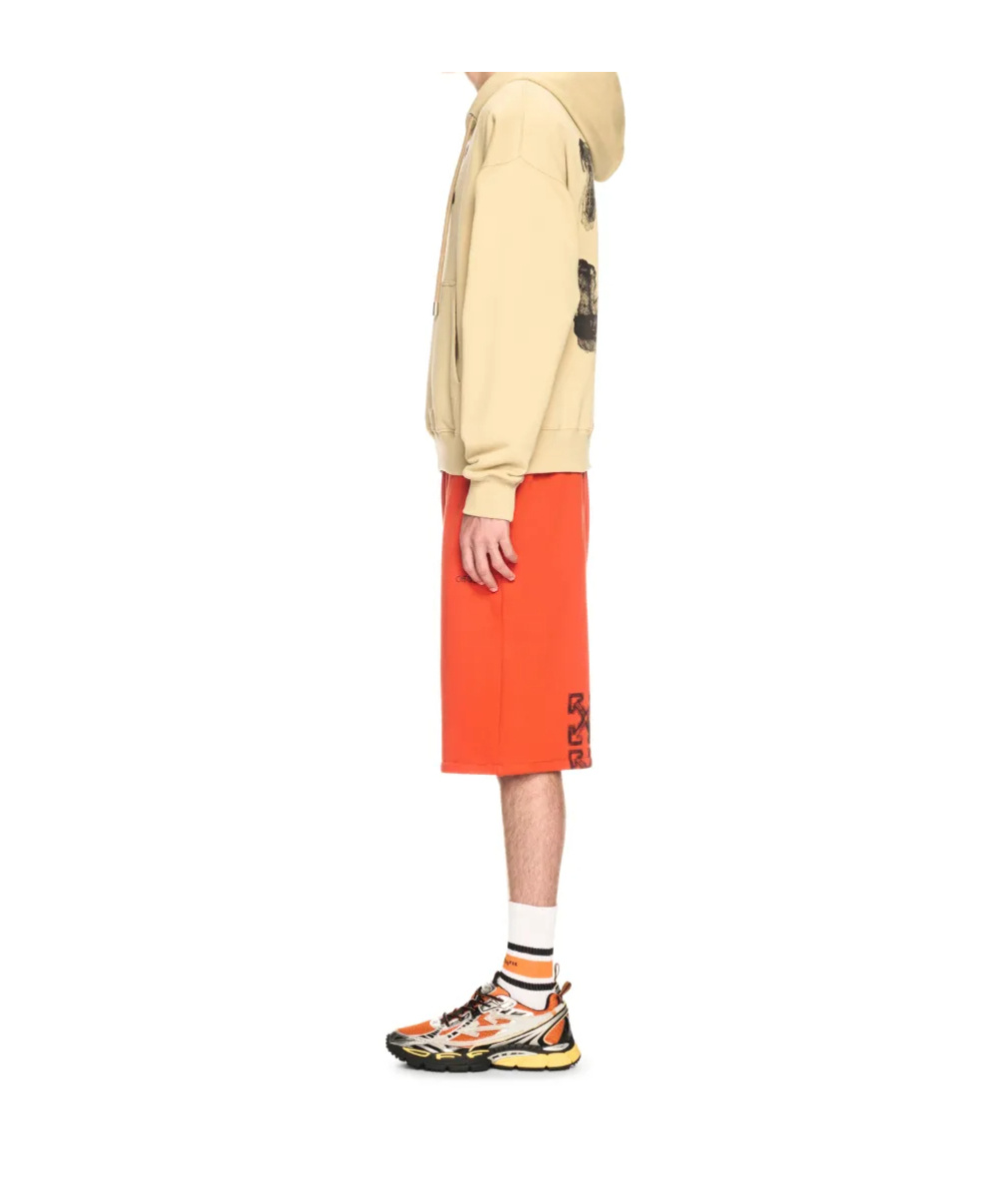 Off-white Spray Arrow Skate Hoodie In Nude