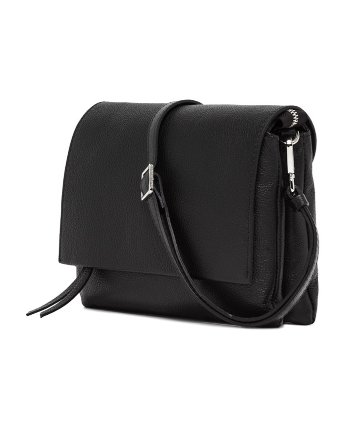 Gianni Chiarini Flip Shoulder Bag In Black
