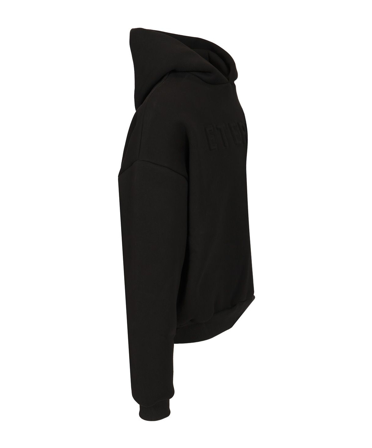 Fear Of God Logo Embossed Hoodie In Black