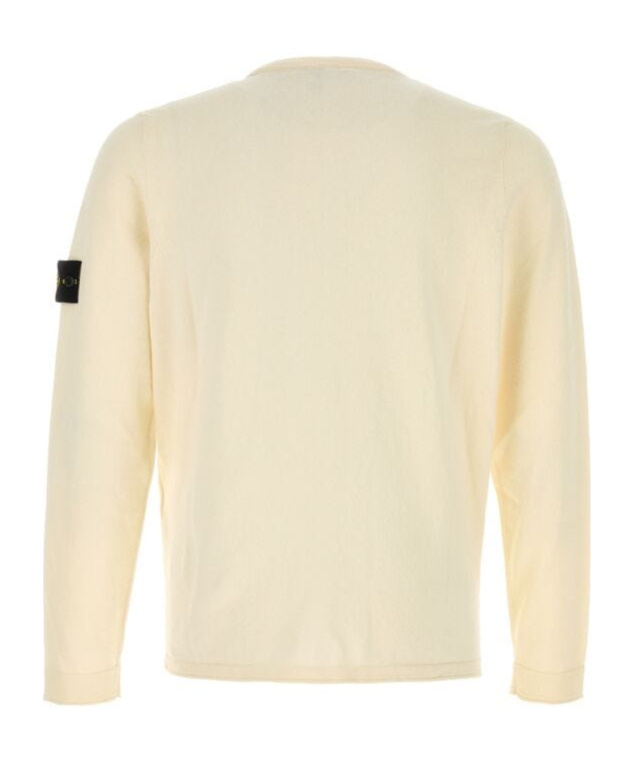STONE ISLAND STONE ISLAND LOGO-PATCH CREWNECK JUMPER