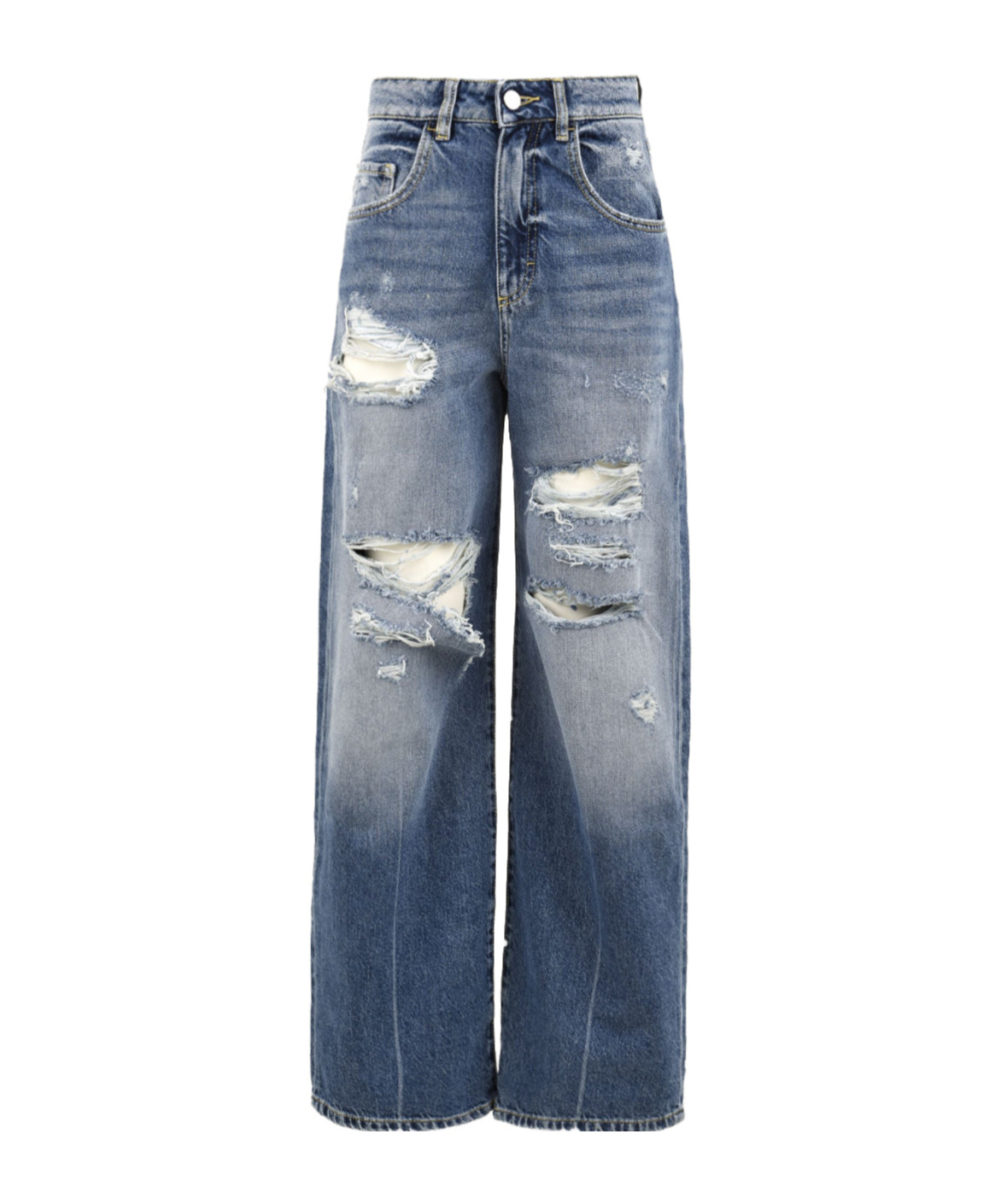 Icon Denim Belt-loop Jeans In Blue