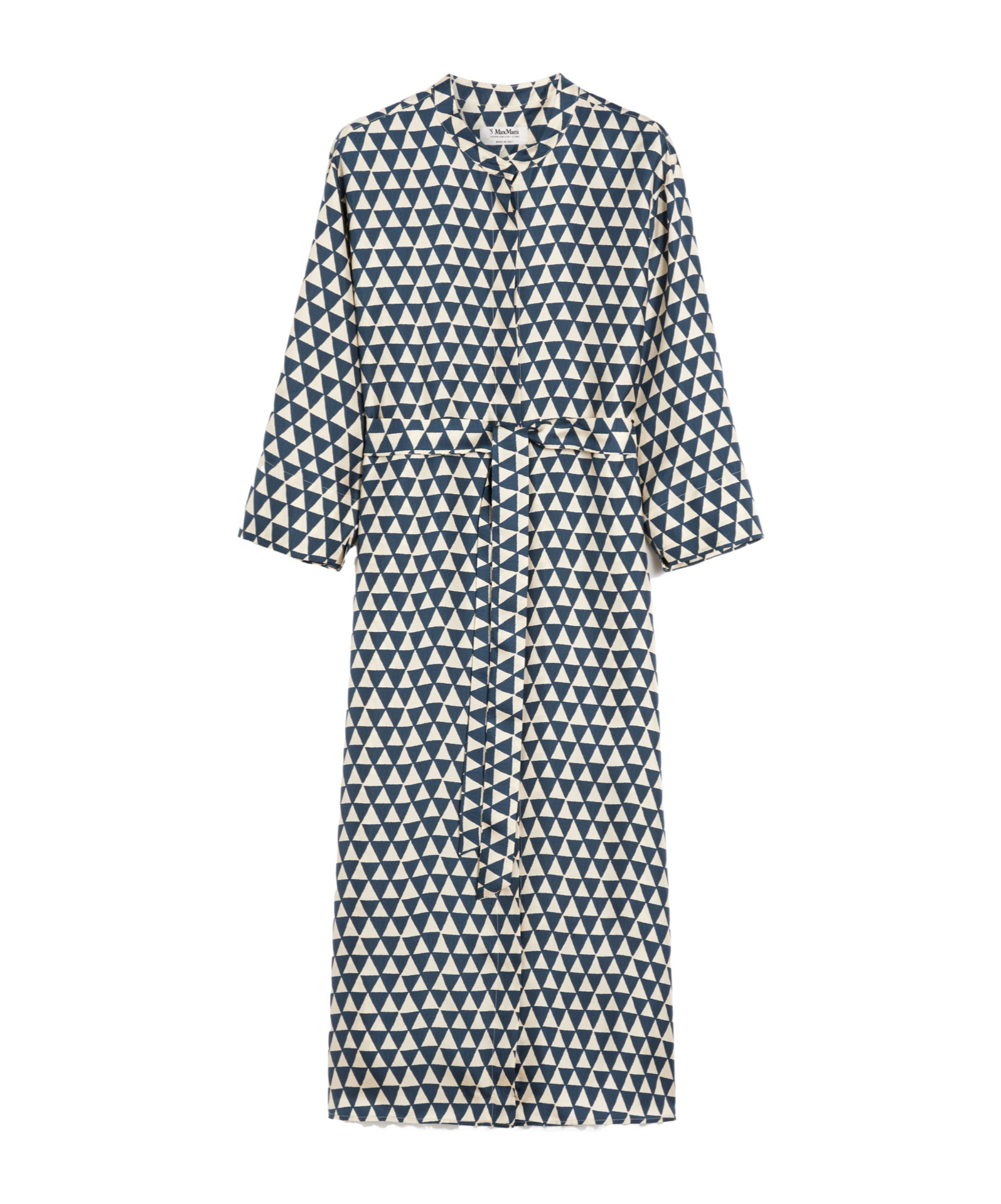 Max Mara Printed Silk Twill Kaftan