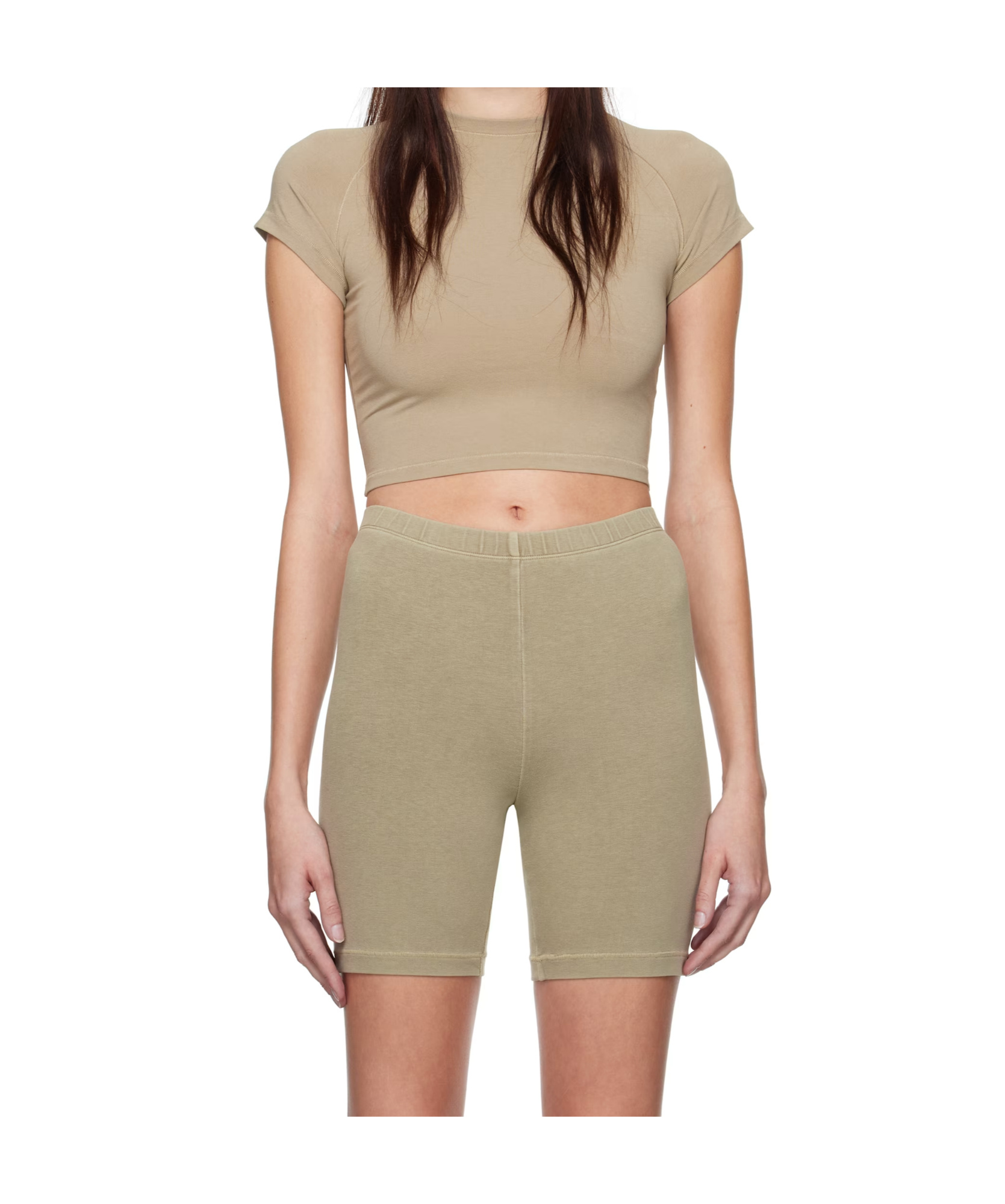 Skims Crew Neck Cropped T-shirt