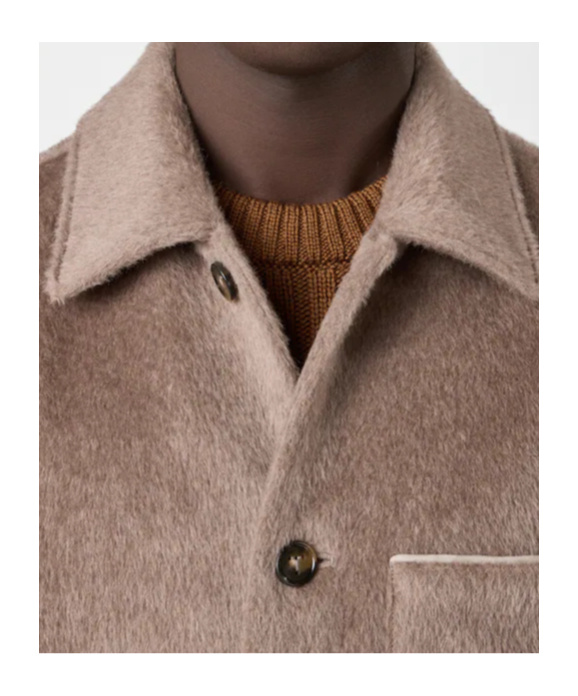 Tod's Loose-fit Wool Shirt Jacket In Brown