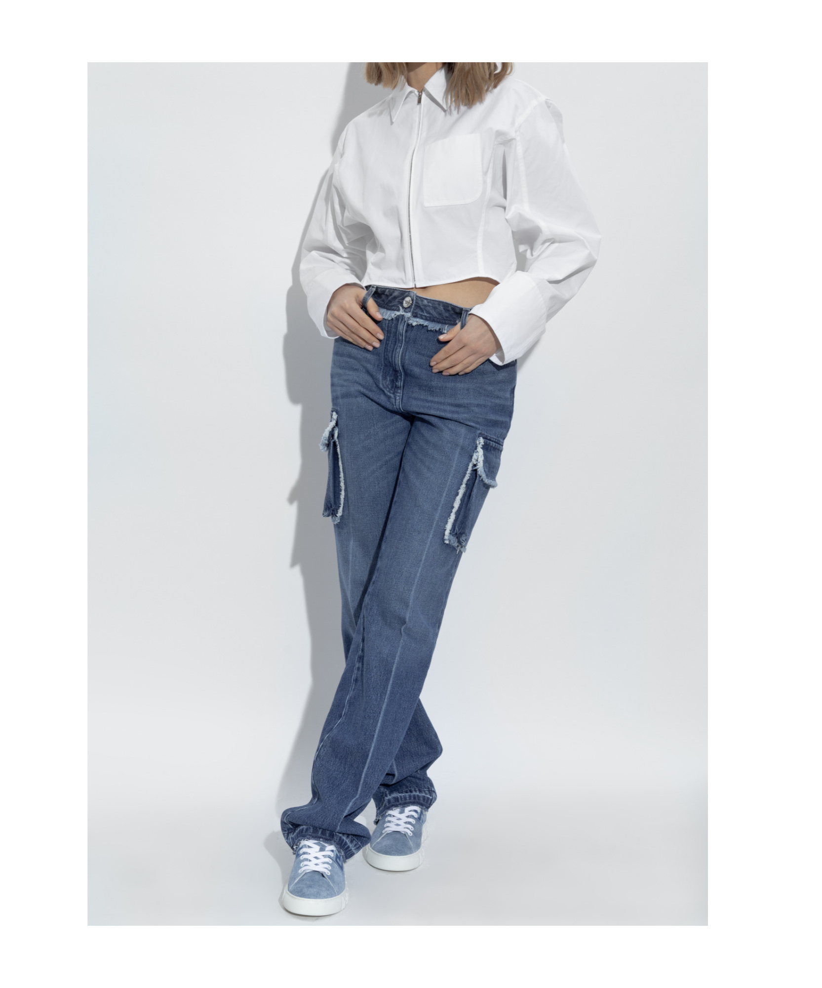 Versace Lace-up Low-cut Casual Shoes In Blue