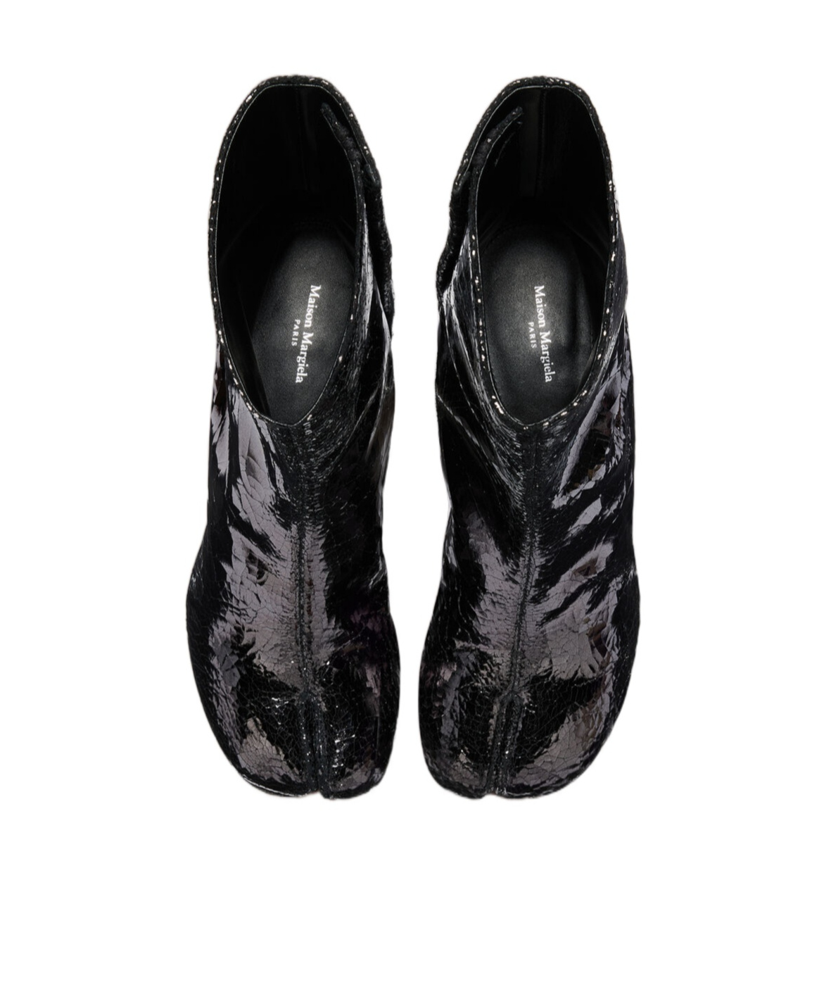 Maison Margiela Tabi Mirror 55mm Ankle Boots In Black