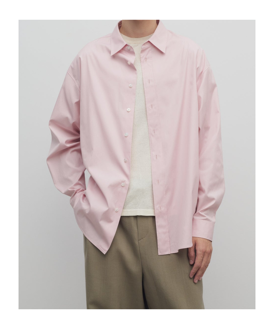 The Row Penn Oversized Cotton-poplin Shirt In Pink