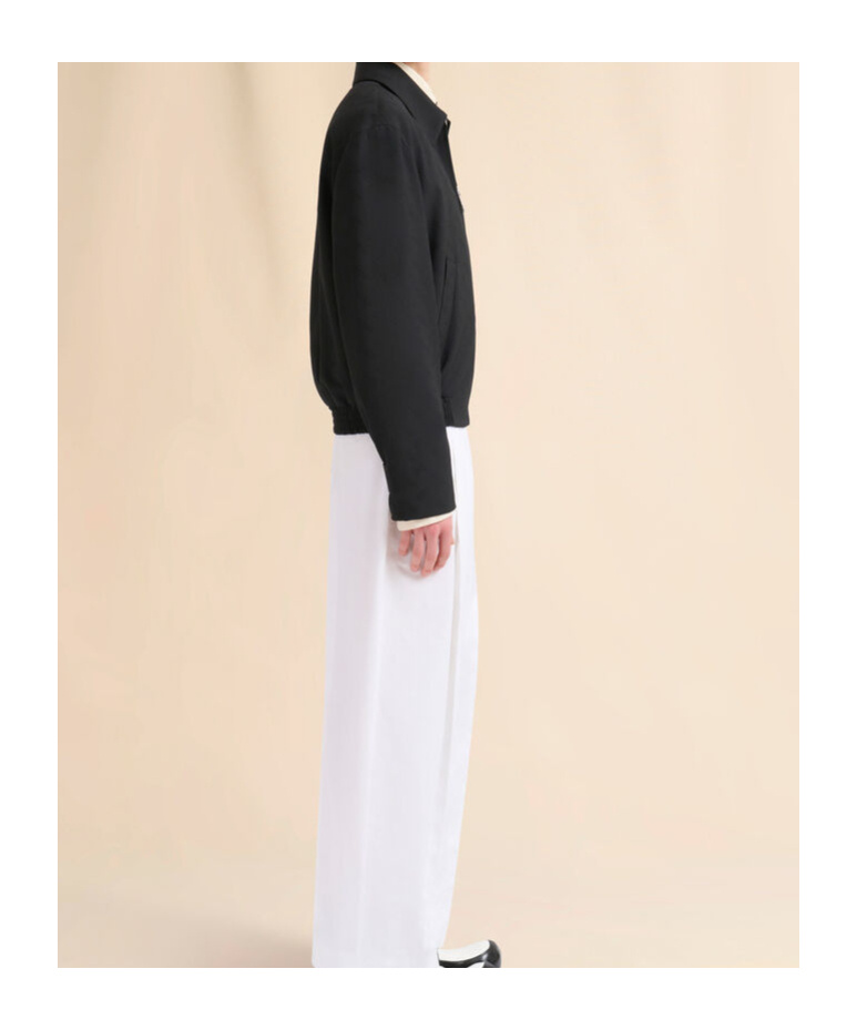 Marni Virgin Wool Bomber Jacket In Black