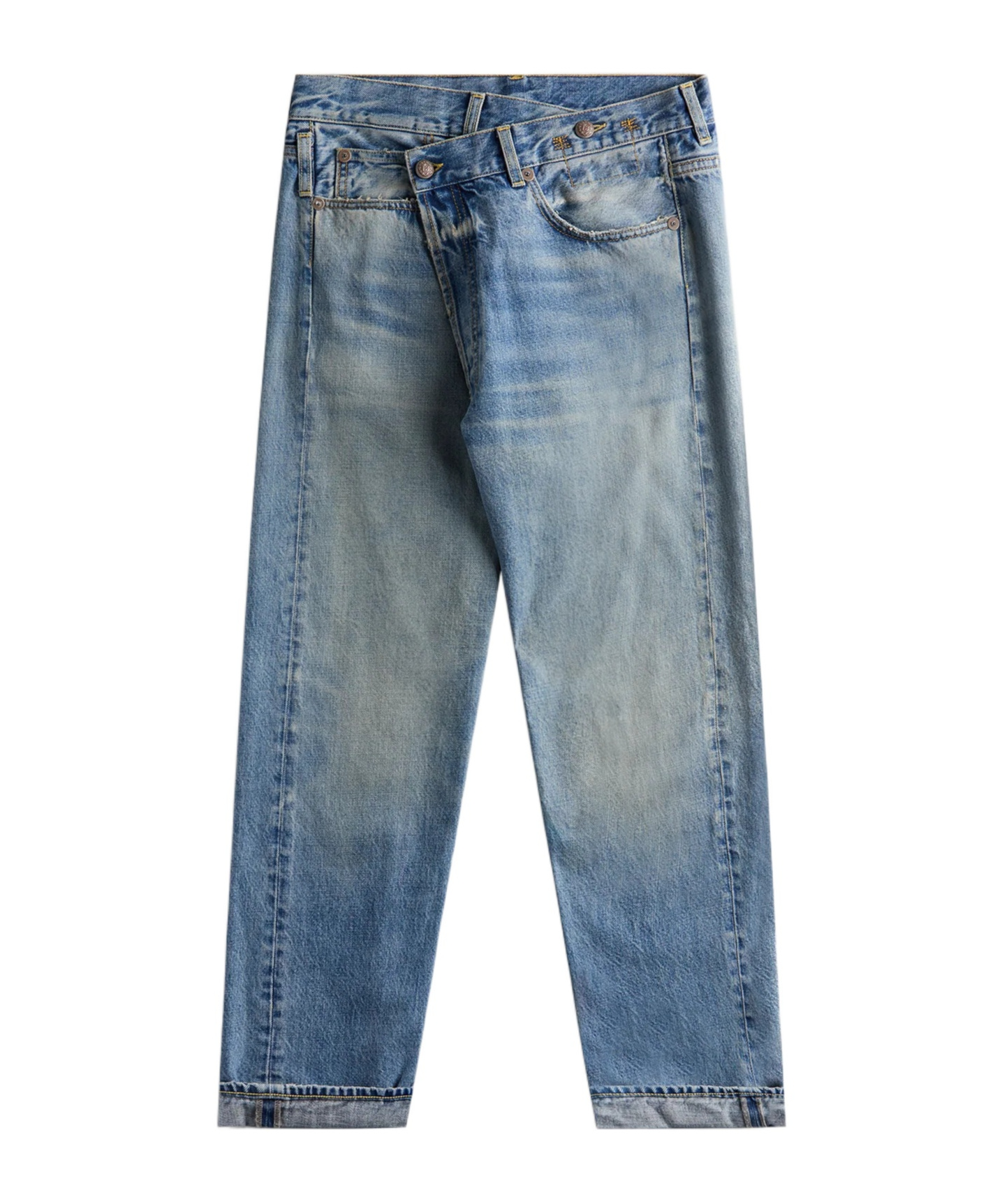 R13 Crossover Jeans In Blue