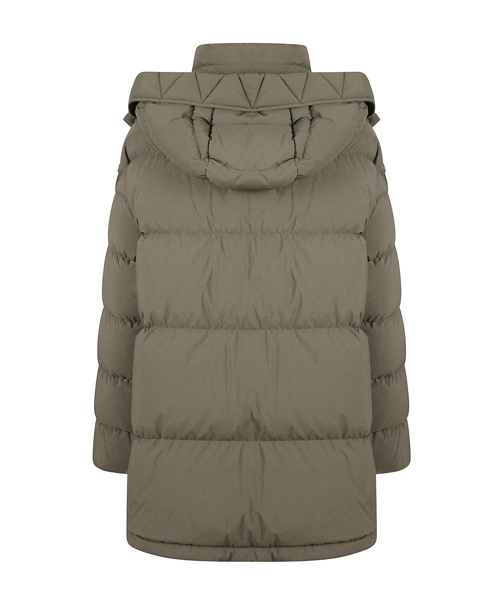 Herno Quilted Zip-up Down Jacket In Green