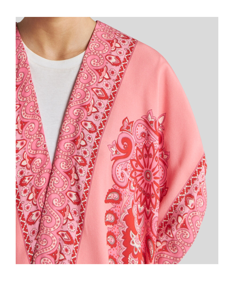 ETRO KESA ROBE WITH TONAL PLACED PRINTS