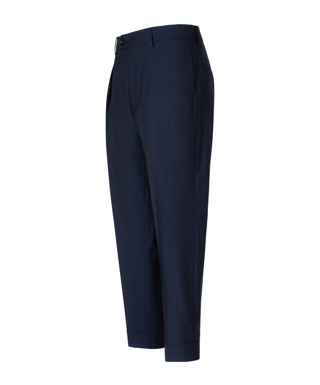 Berwich Tailored Oversized Pants With Classic Waistband In Black