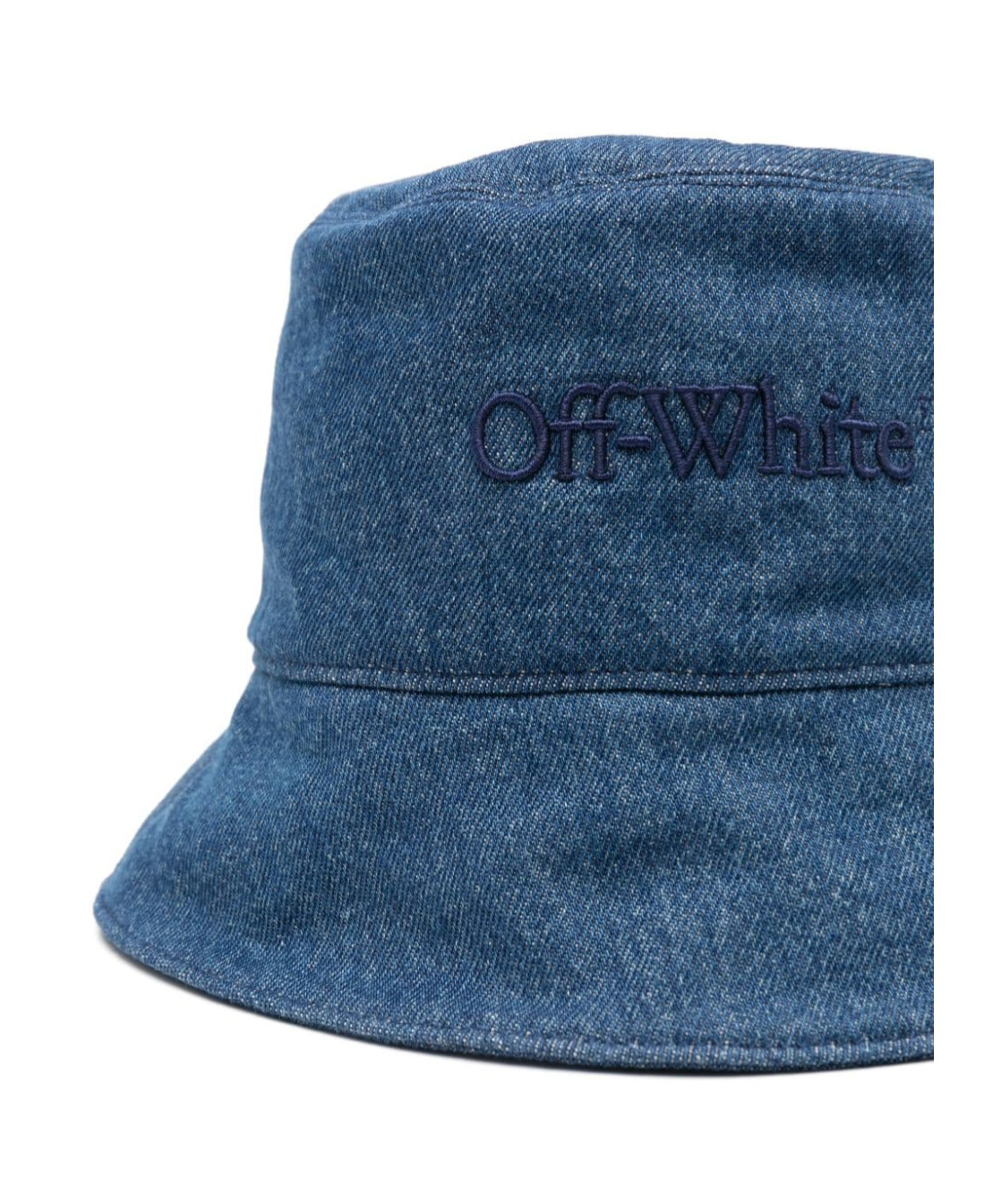 Off-white Bookish Denim Bucket Hat In Blue