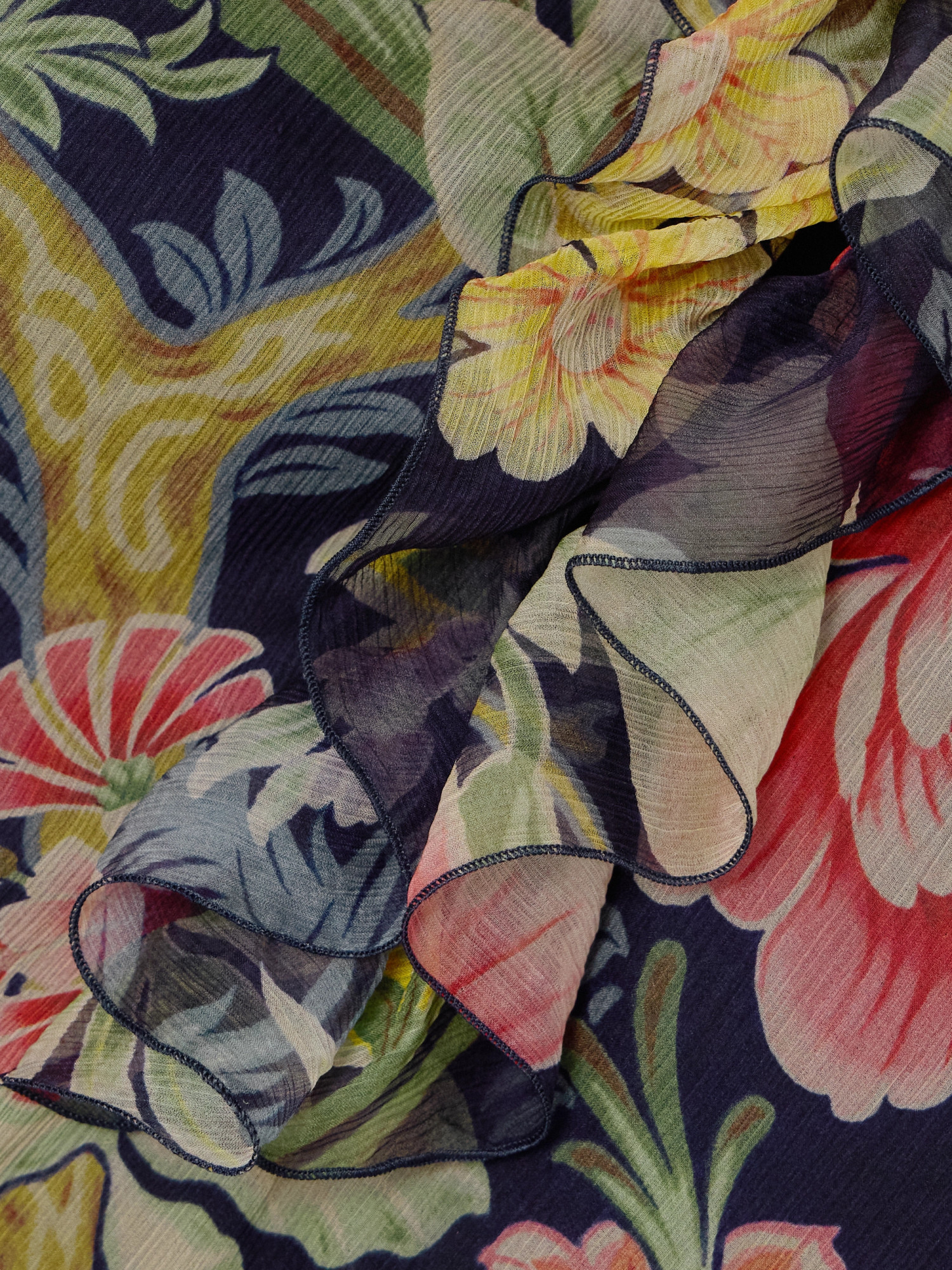 Etro Printed Silk Blouse In Multicolor