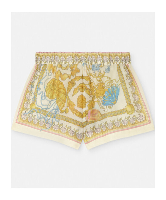 Versace Off-white Underwater Barocco Cover-up Shorts