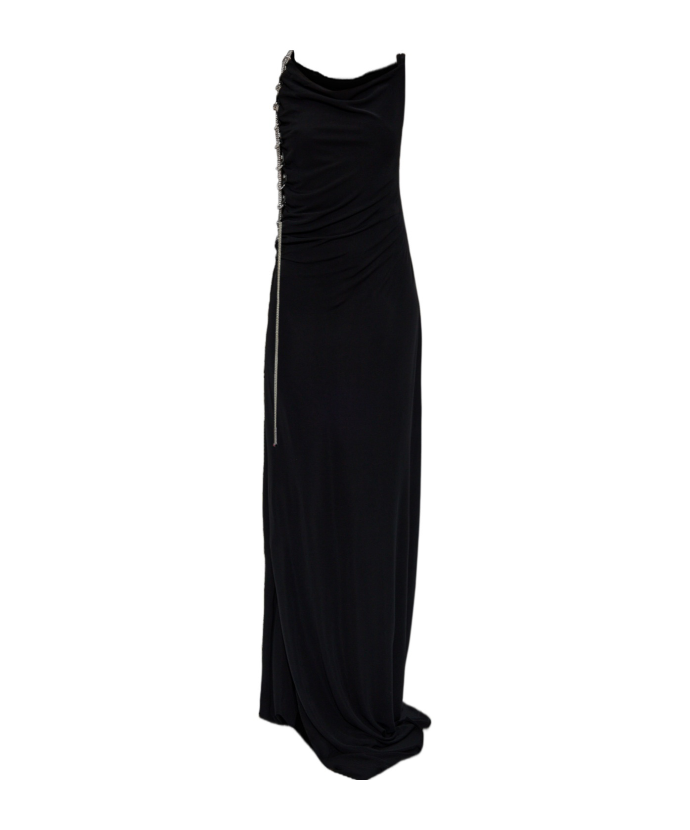 Dsquared2 Open Back Maxi Dress In Black