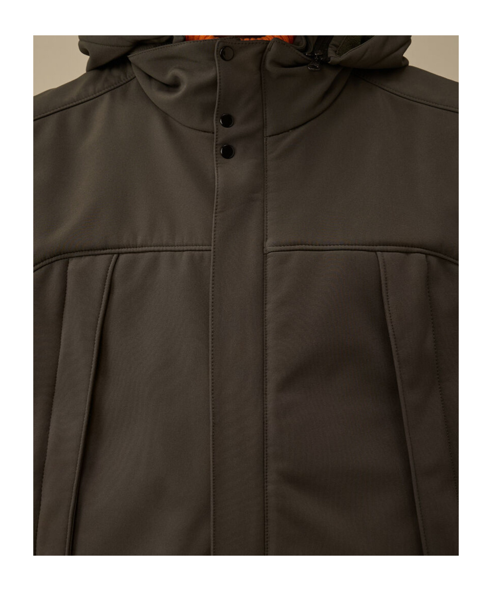C.p. Company Hooded Sleeveless Waistcoat In Green