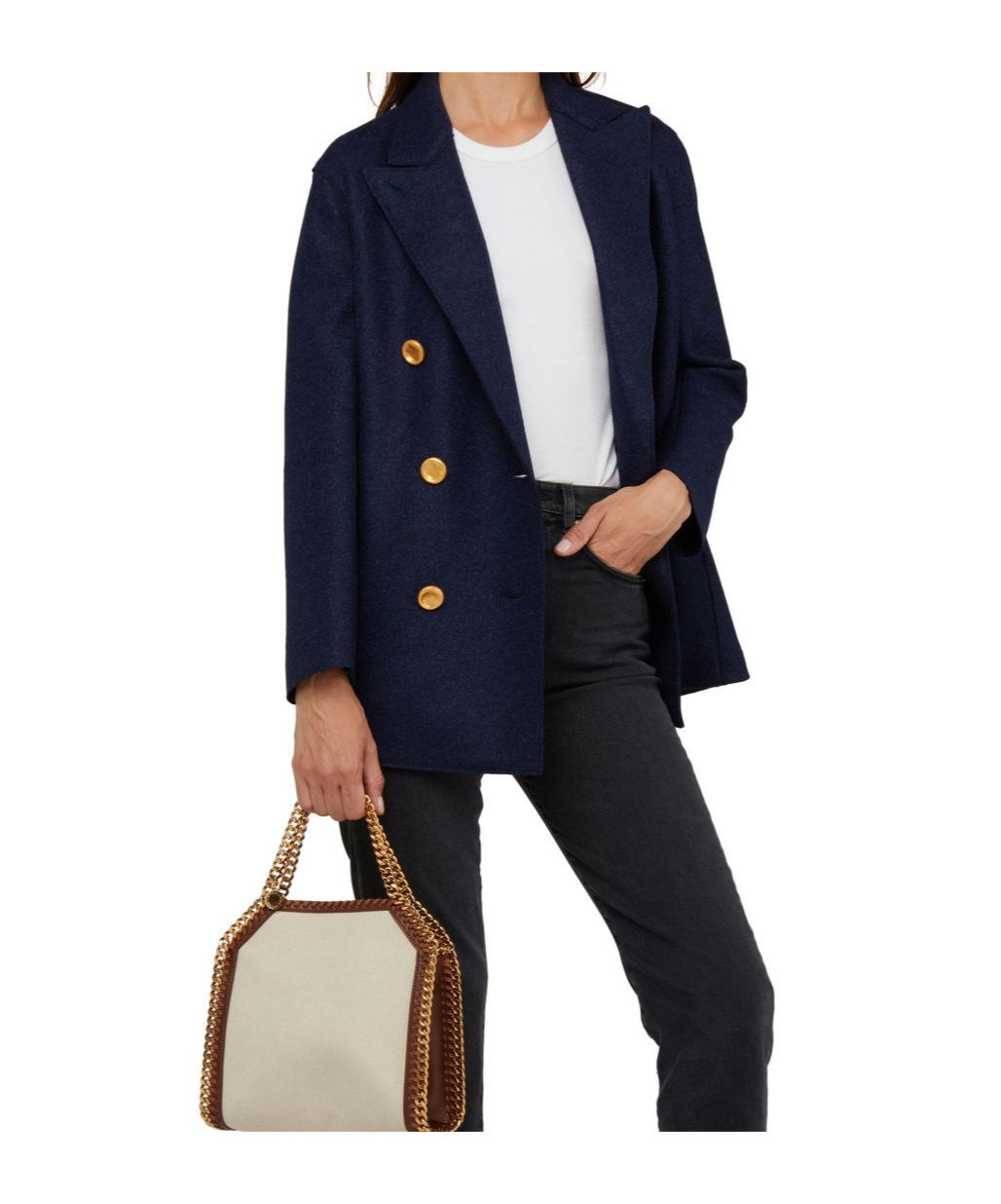 Shop Harris Wharf London Long Sleeve Casual Jacket
