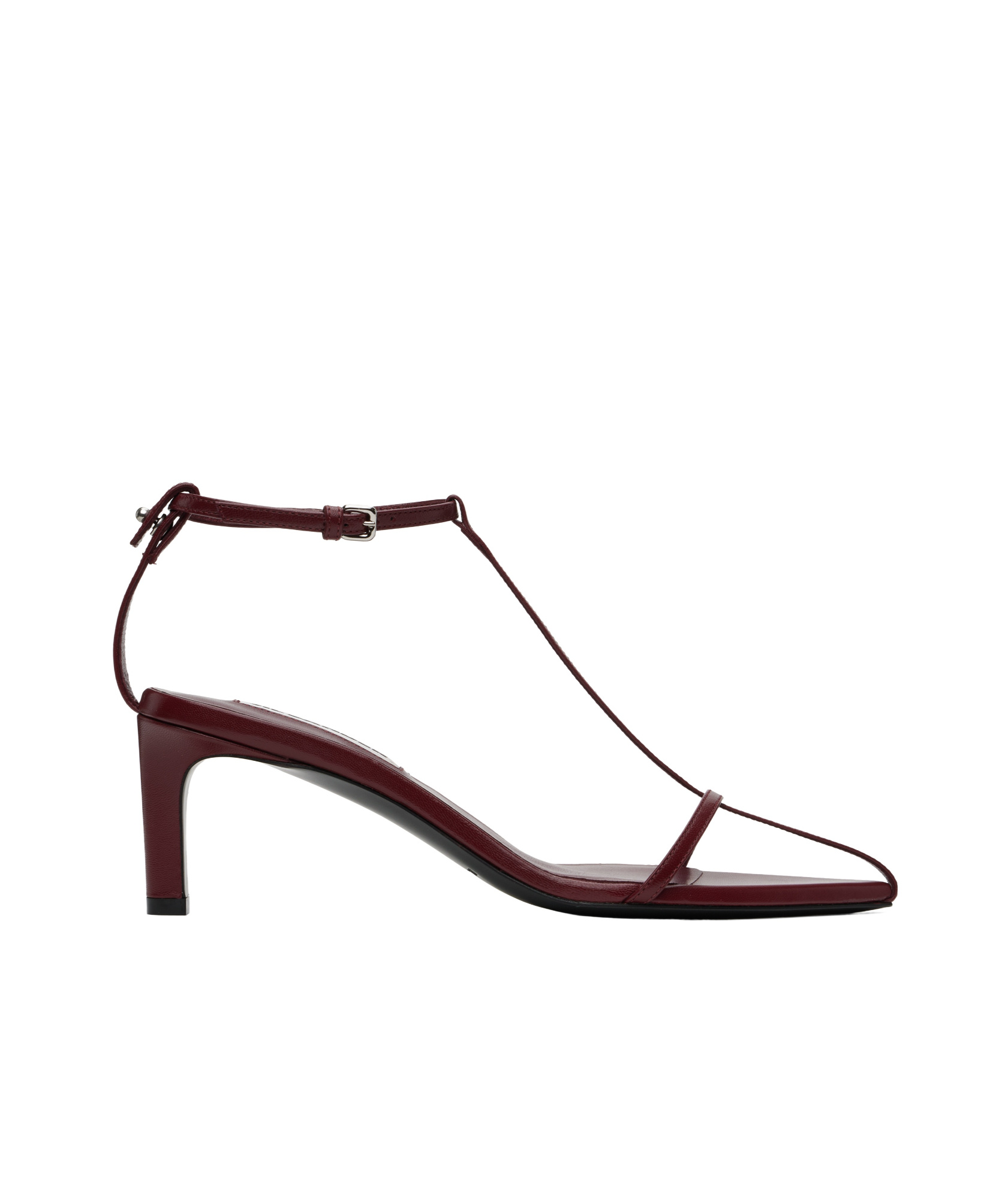 Jil Sander Buckle High-heeled Sandals In Brown
