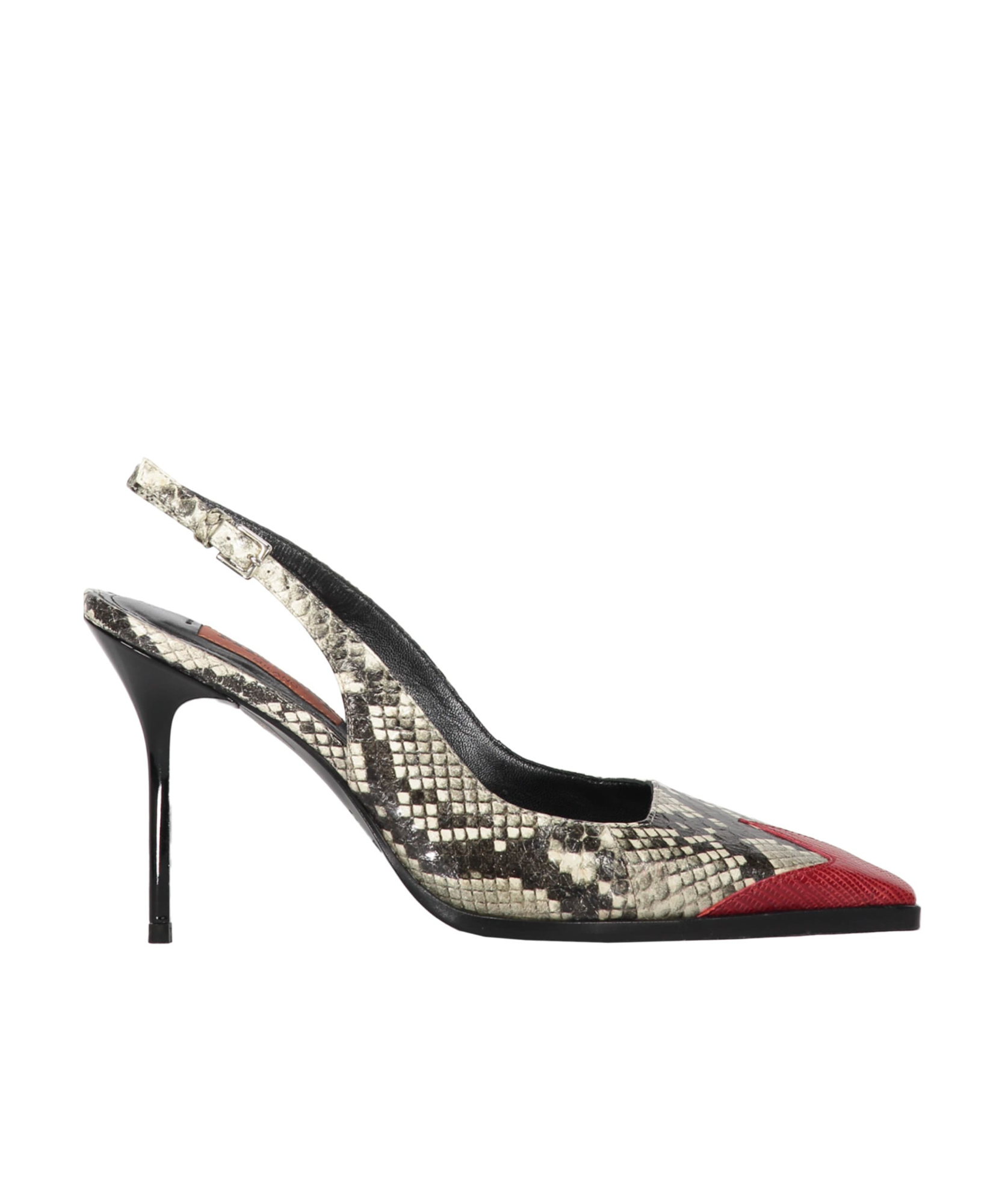 MISSONI LEATHER SLINGBACK PUMPS