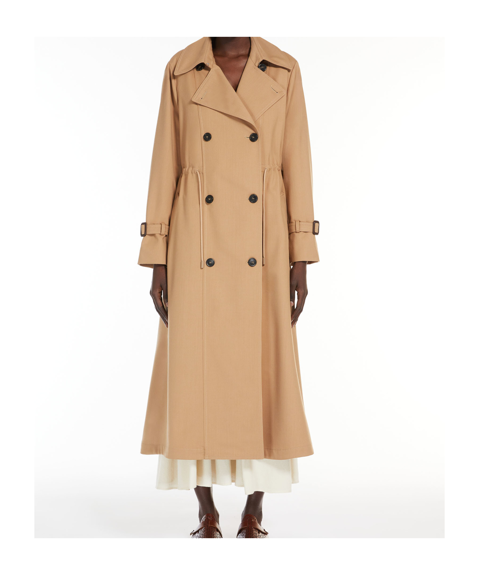 WEEKEND MAX MARA WEEKEND MAX MARA DOUBLE-BREASTED BELTED COAT