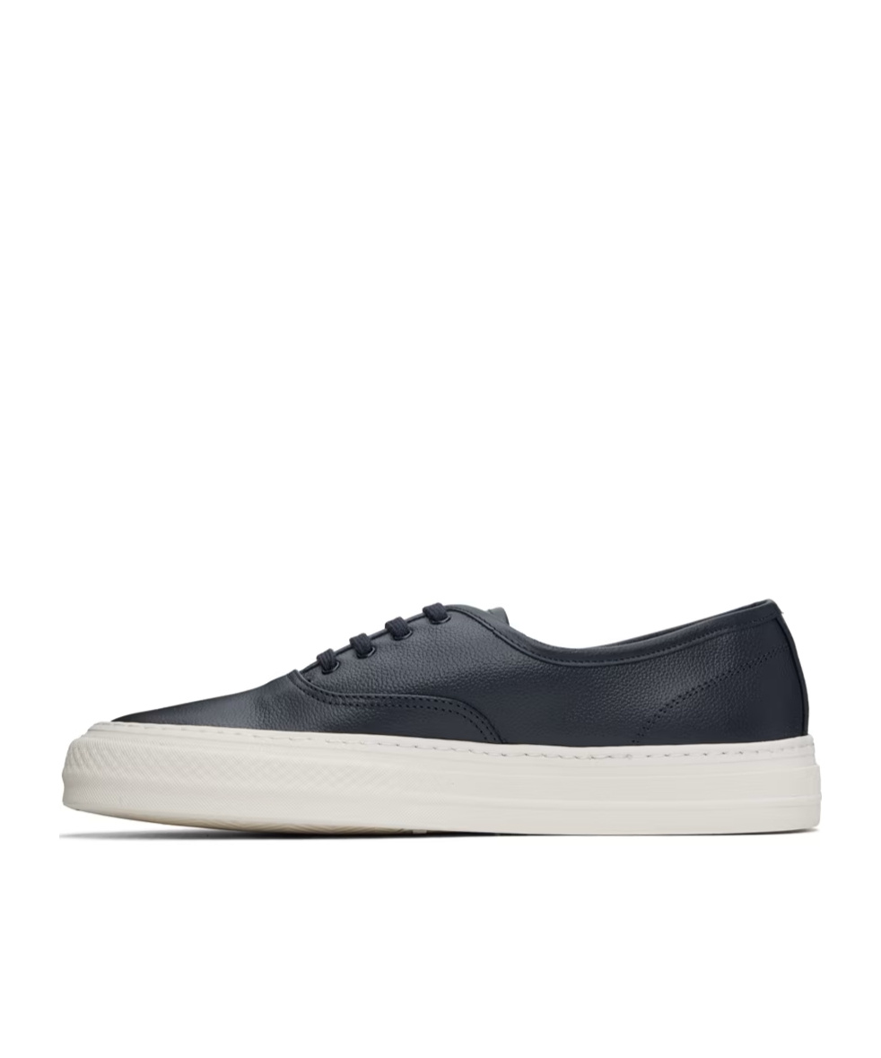 Common Projects Navy Four Hole Sneakers In White