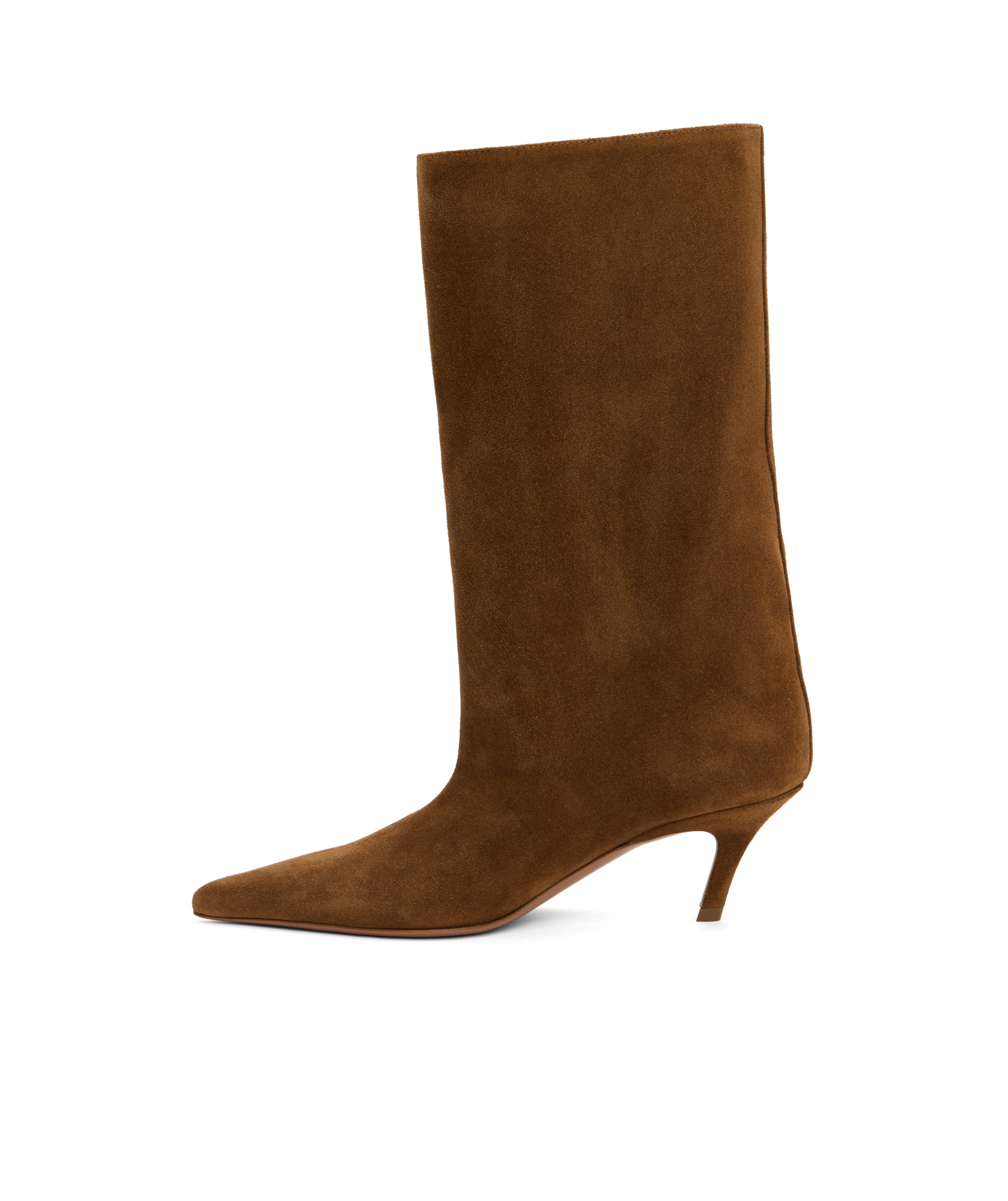 AMINA MUADDI POINTED SHORT BOOTS