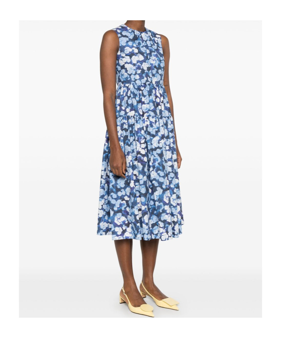 ERDEM FLORAL-PRINT MIDI DRESS