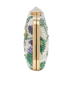 Valentino Carry Secrets Floral Pattern Imitation Diamond Embroidery Handbag In Multi-color
