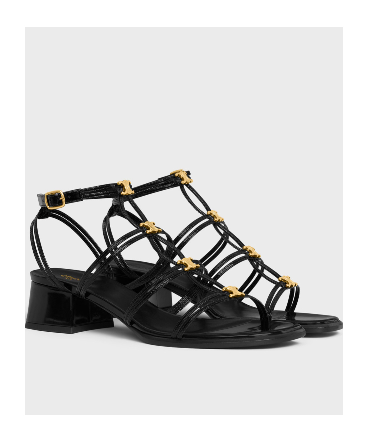 Celine Women Clemence T 40 Sandalo Con Tacco In Black