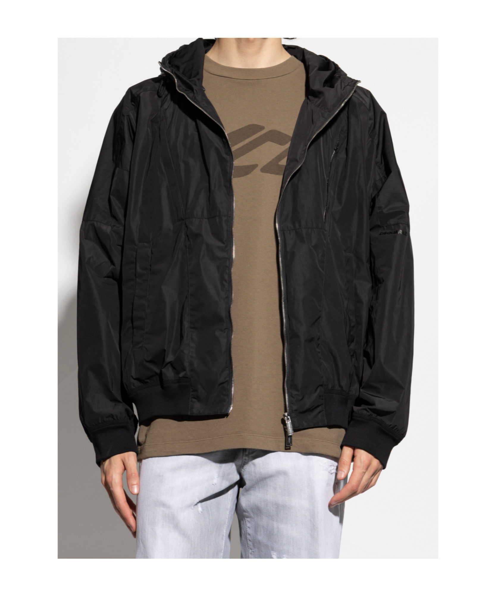 Dsquared2 Long Sleeve Casual Jacket In Black