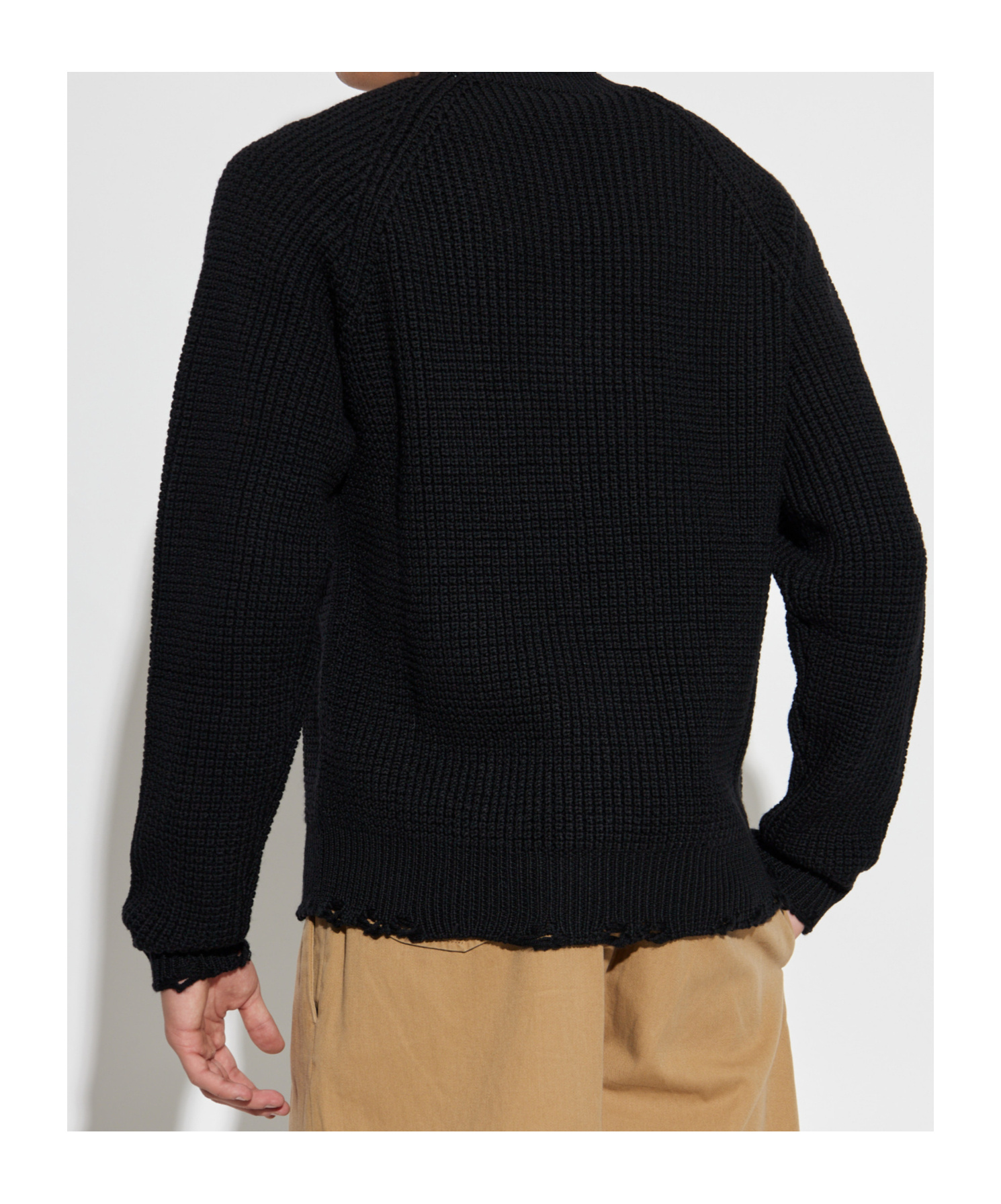 Dsquared2 Long-sleeved Sweater In Black