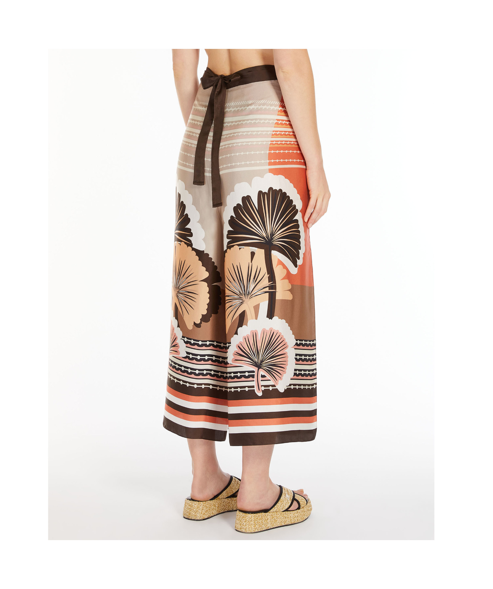 Max Mara Printed Beach Pants In Multicolor