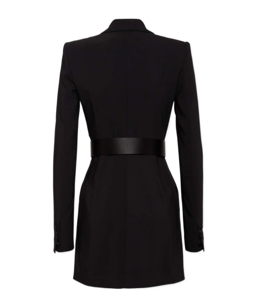 Dsquared2 Double-breasted Mini Dress In Black