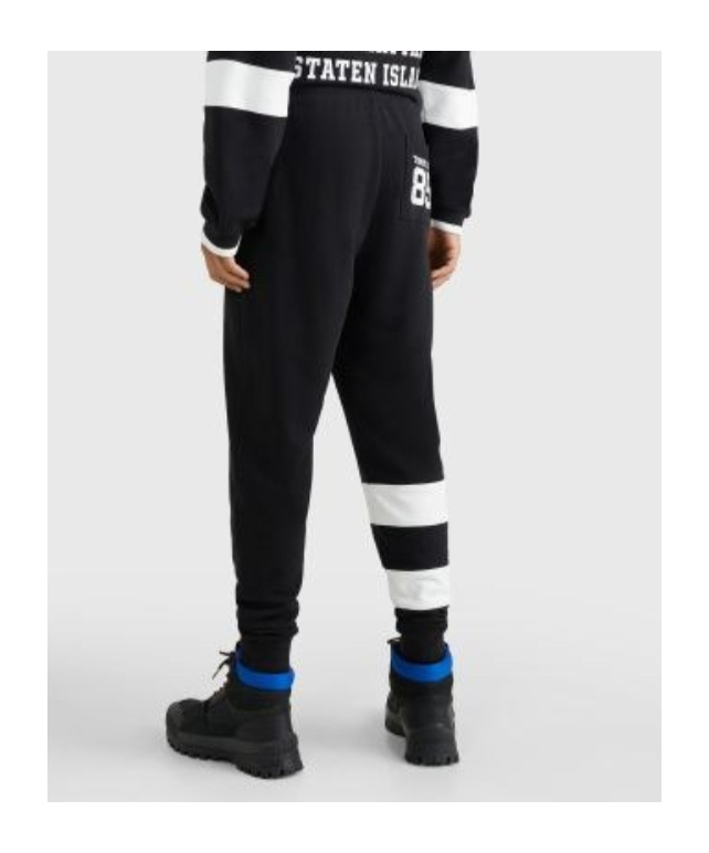 Tommy Hilfiger College Cuffed Joggers In Black