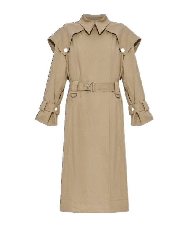 Iro Long-sleeved Coat In Brown