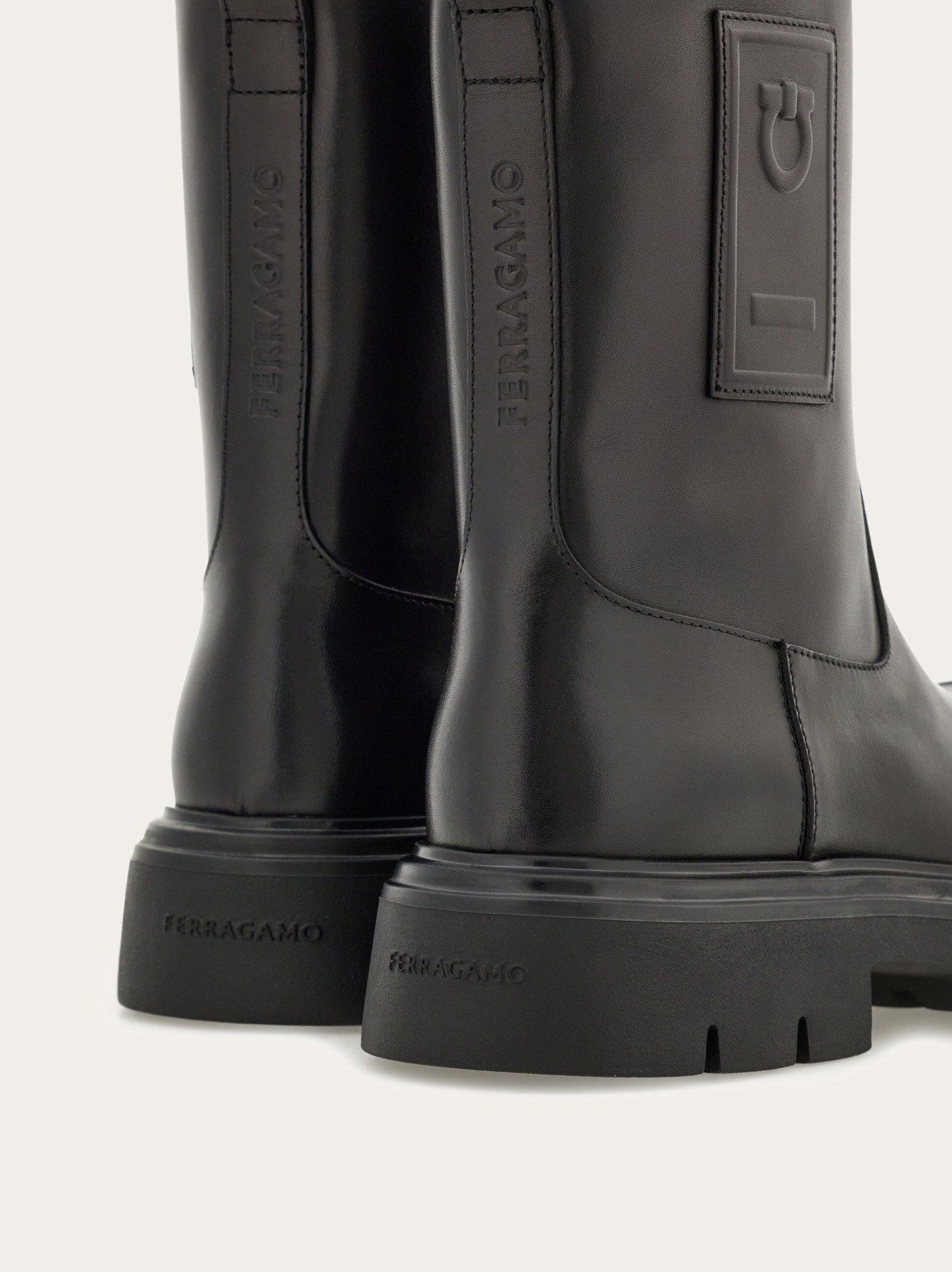 Ferragamo Woman Ankle Boots Black Size 10.5 Leather In Black