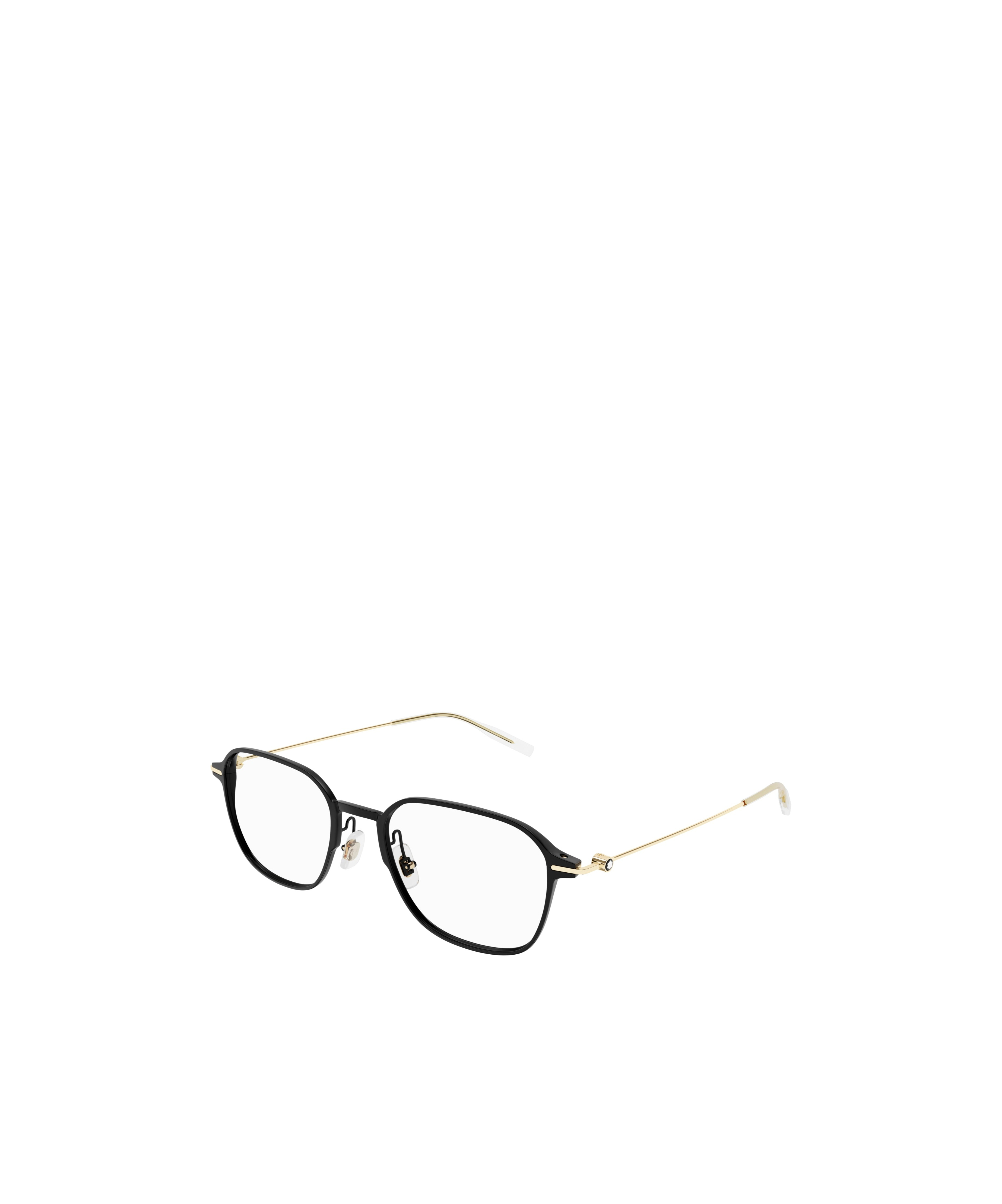 Montblanc Eyewear Square Frame Glasses In Black